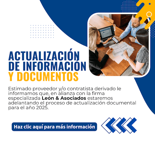 Actualización de información y documentos