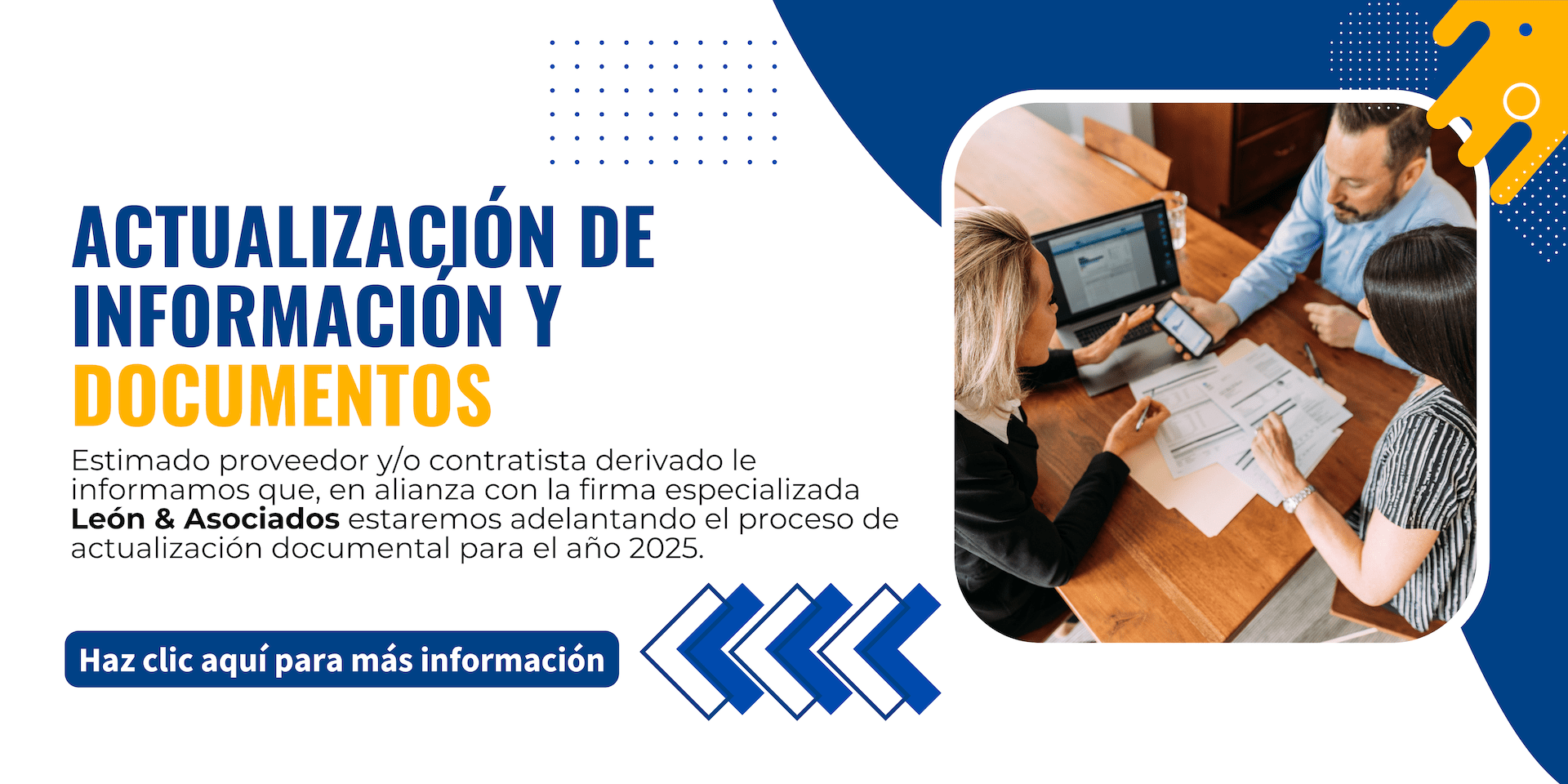 Actualización de información y documentos