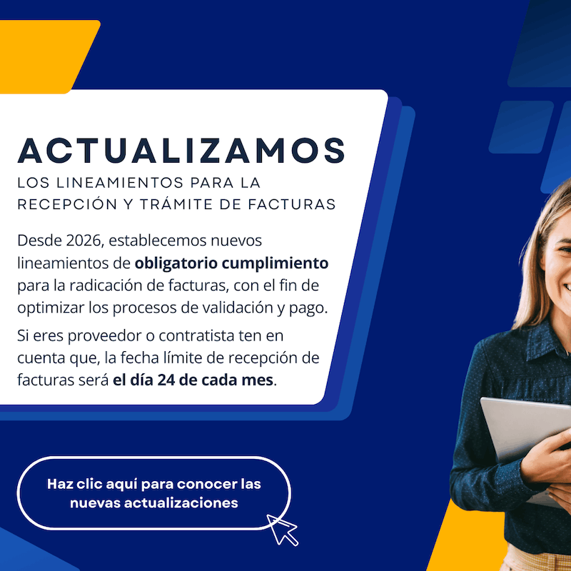 Actualizamos los lineamientos para la recepción y el tramite de facturas